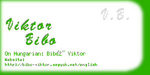 viktor bibo business card